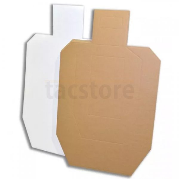 DAA USPSA Metric Cardboard Targets White Back - 100-Pack