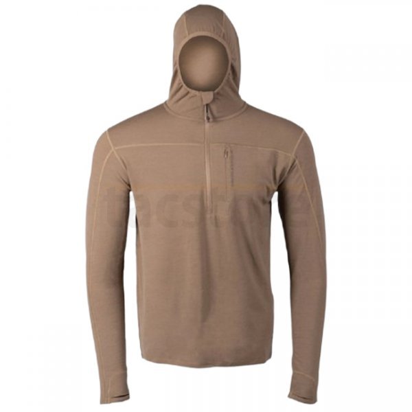 Eberlestock Lochsa 1/4 Zip Merino Hoody - Dark Earth - M