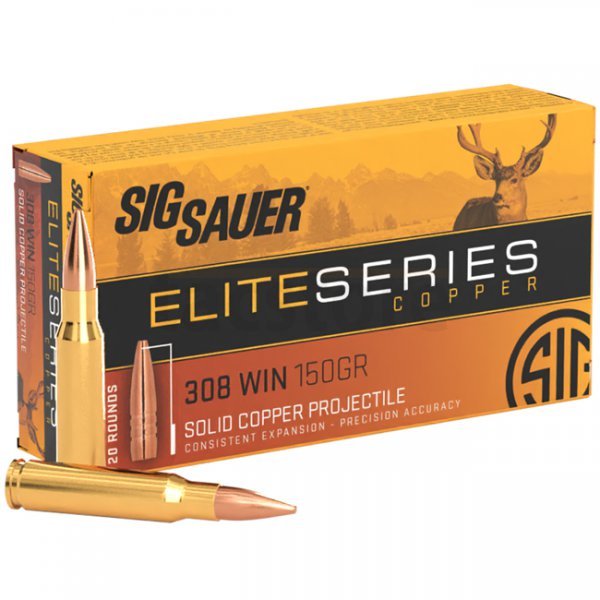 Sig Sauer .308 Win 150gr Elite Copper Hunting 20rds