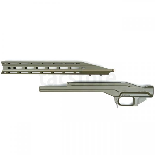 KRUK Aluminum Chassis & Handguard Remington Model 700 Long Action - Olive