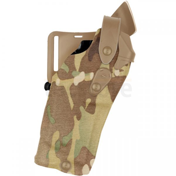 Safariland 6360RDS ALS/SLS Mid-Ride Holster STX Cordura Glock 17 MOS RedDot & TacLight - Multicam - Right