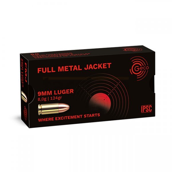Geco 9mm Luger 124gr FMJ 50pcs