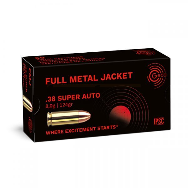 Geco .38 Super Auto 124gr FMJ 50pcs