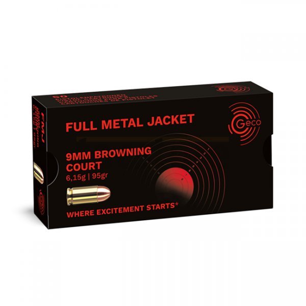 Geco 9mm Browning Short 95gr FMJ 50pcs