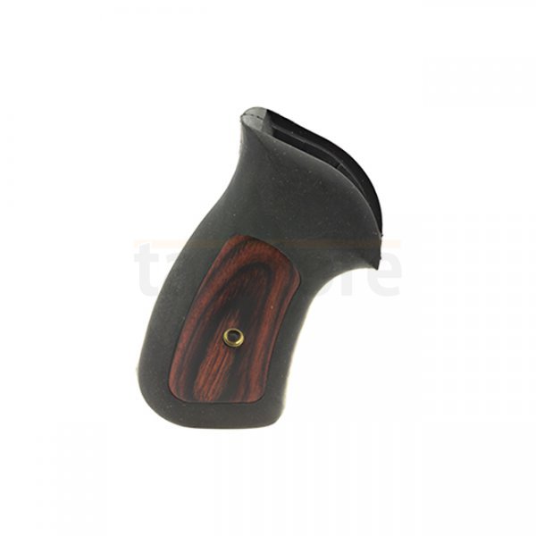 Ruger GP100 Rubber & Rosewood Inserts Compact Grip