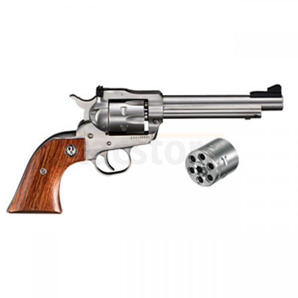 Ruger New Model Single-Six Revolver .22 LR / .22 WMR 5.50 Inch Convertible 6rds - Stainless