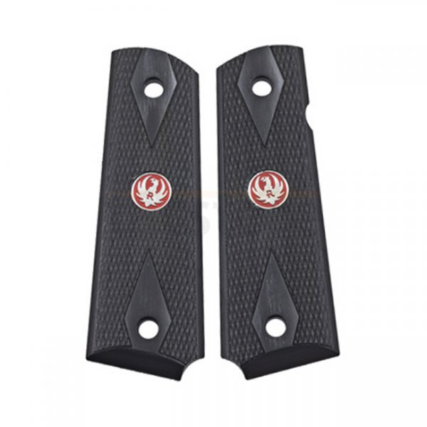 Ruger SR1911 Silverblack Dymondwood Grips - Black