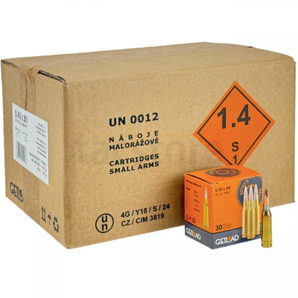 Getload 5.45x39 55gr FMJ 900pcs