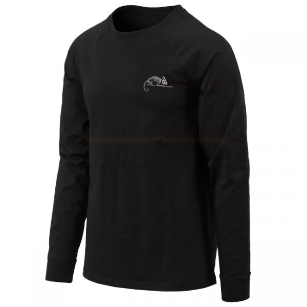 Helikon-Tex T-Shirt Long Sleeve Helikon-Tex Logo - Black - XL