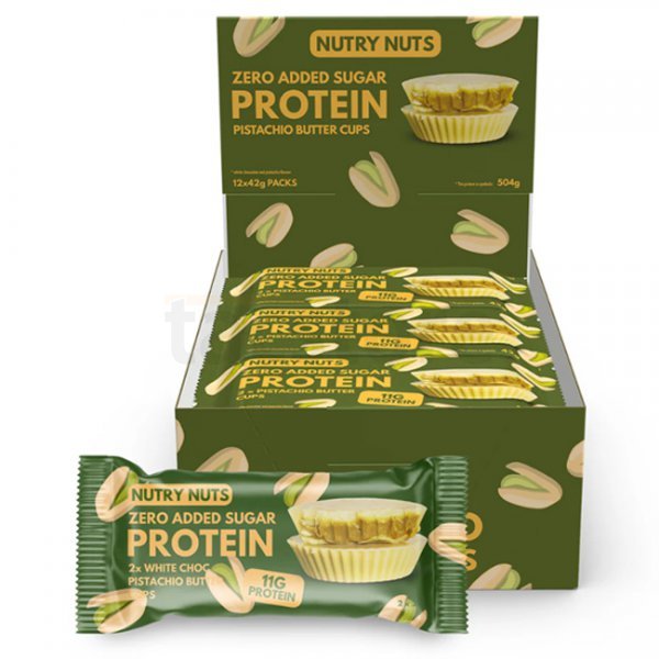 NUTRY NUTS Pistachio Butter Cups 12pcs Box