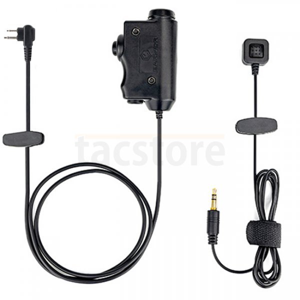 Earmor M52 Tactical PTT & Finger Switch - Motorola Double Pin