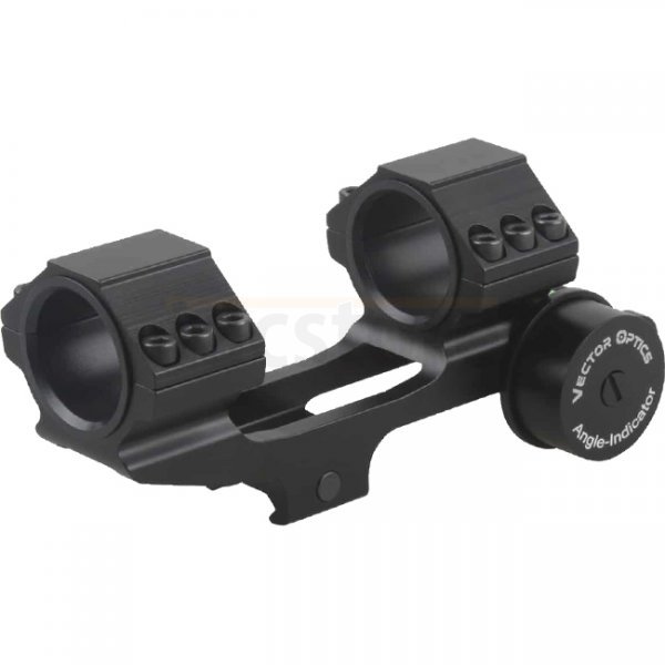 Vector Optics 30mm One-Piece Mount & Angle Indicator - Black