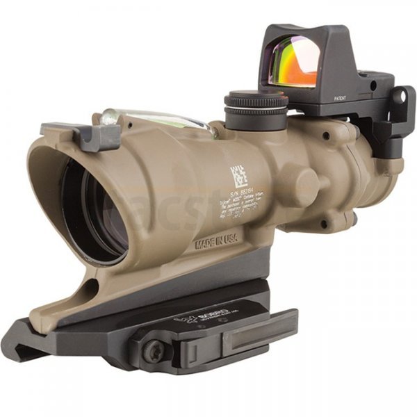 Trijicon ACOG 4x32 BAC ECOS Riflescope & RMR 3.25 MOA Green Crosshair Reticle - Dark Earth