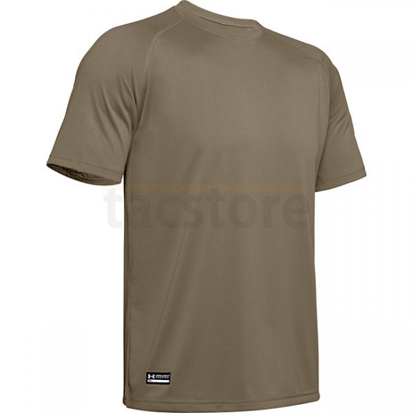 Under Armour Mens Tactical Tech Short Sleeve T-Shirt - Tan - S