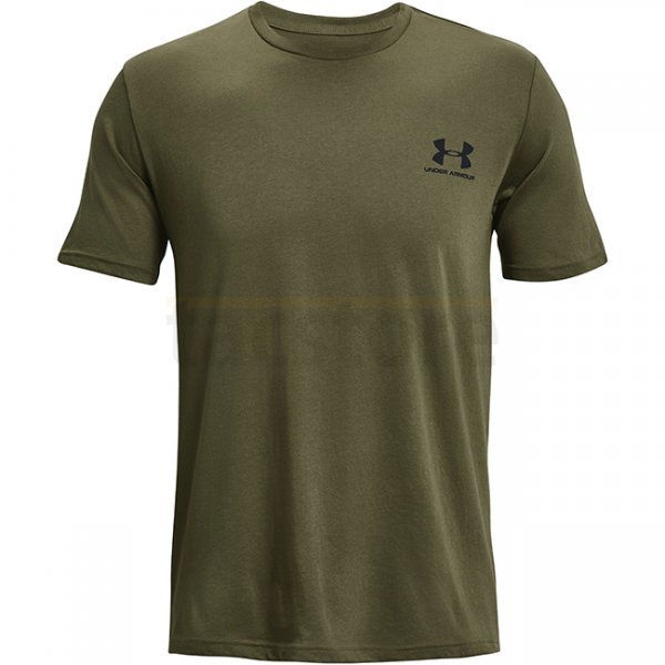 Under Armour Sportstyle Left Chest Short Sleeve Shirt - Marine OD Green - L