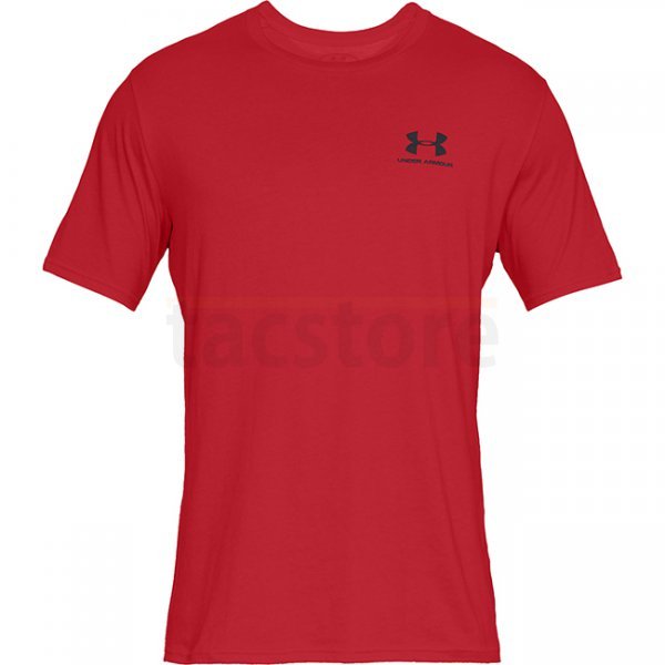 Under Armour Sportstyle Left Chest Short Sleeve Shirt - Red - XL