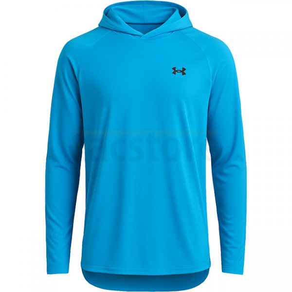 Under Armour Mens Tech 2.0 Hoodie - Ether Blue / Black - 2XL
