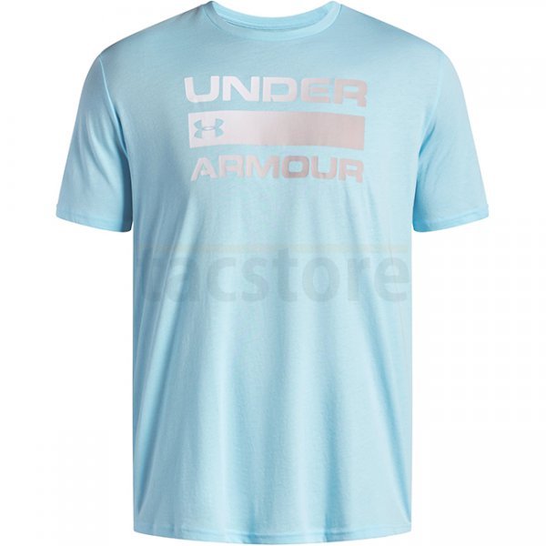 Under Armour Mens Team Issue Wordmark Short Sleeve - Stream / White - M