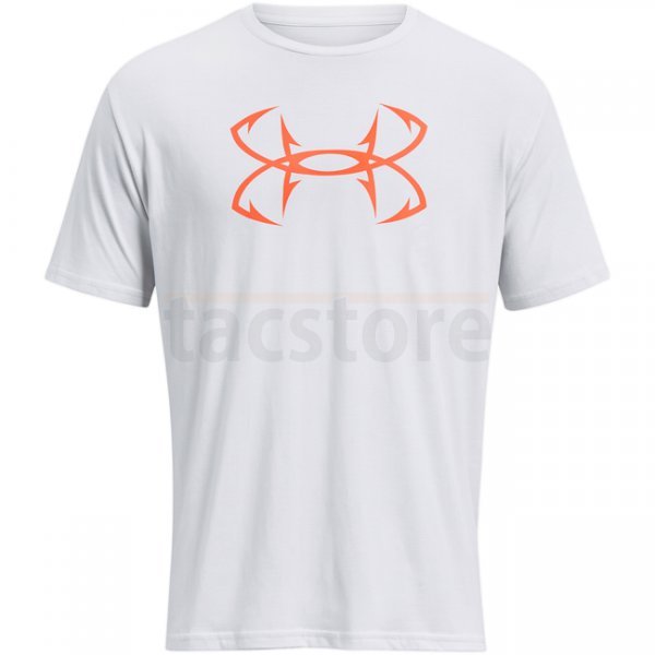Under Armour Fish Hook Logo T-Shirt - Halo Grey / Fire - L
