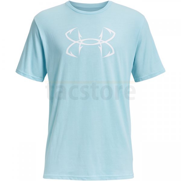 Under Armour Fish Hook Logo T-Shirt - Stream / White - XL