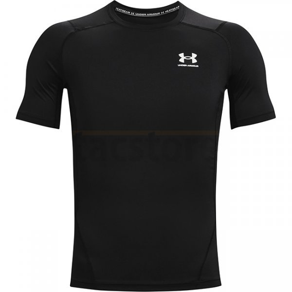 Under Armour Mens HeatGear Compression Short Sleeve - Black - 3XL