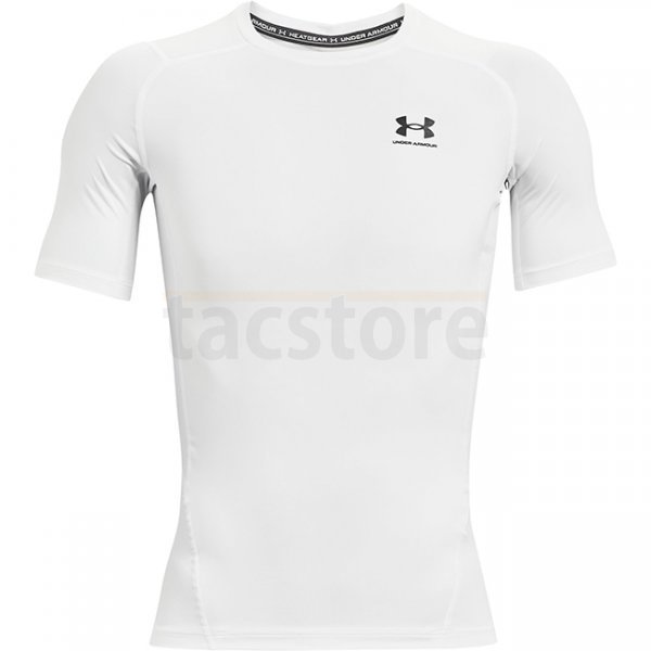 Under Armour Mens HeatGear Compression Short Sleeve - White - 3XL