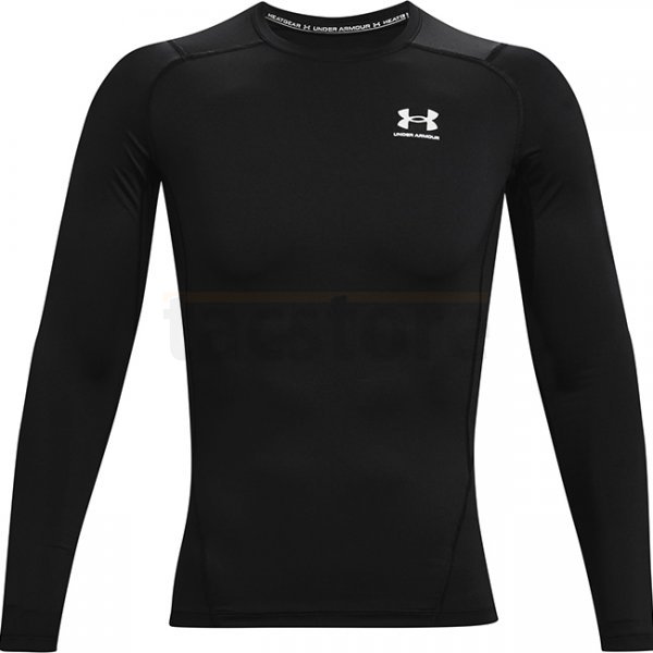 Under Armour Mens HeatGear Compression Long Sleeve - Black - XL