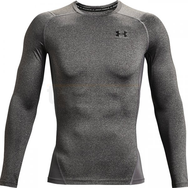 Under Armour Mens HeatGear Compression Long Sleeve - Carbon Heather - S