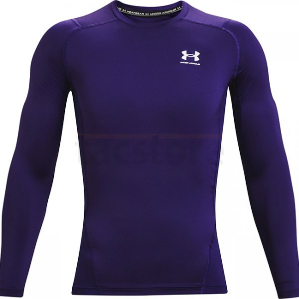 Under Armour Mens HeatGear Compression Long Sleeve - Purple - XL