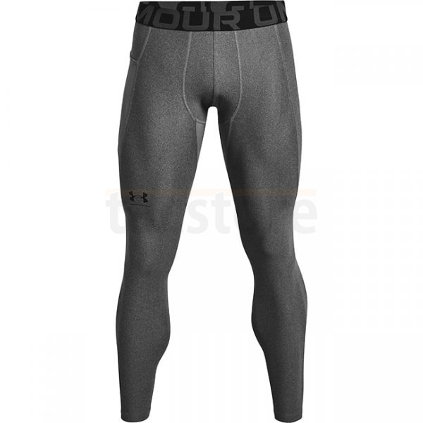 Under Armour Mens HeatGear Compression Leggings - Carbon Heather - 2XL