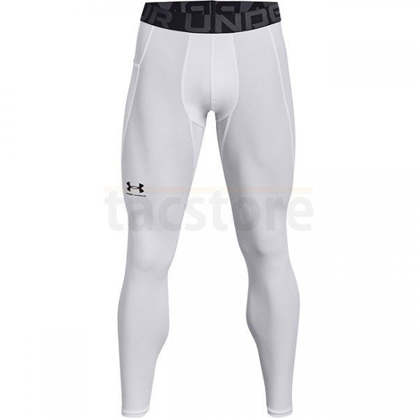 Under Armour Mens HeatGear Compression Leggings - White - S