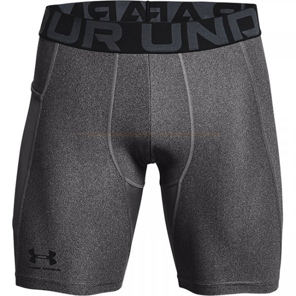 Under Armour Mens HeatGear Compression Shorts - Carbon Heather - S