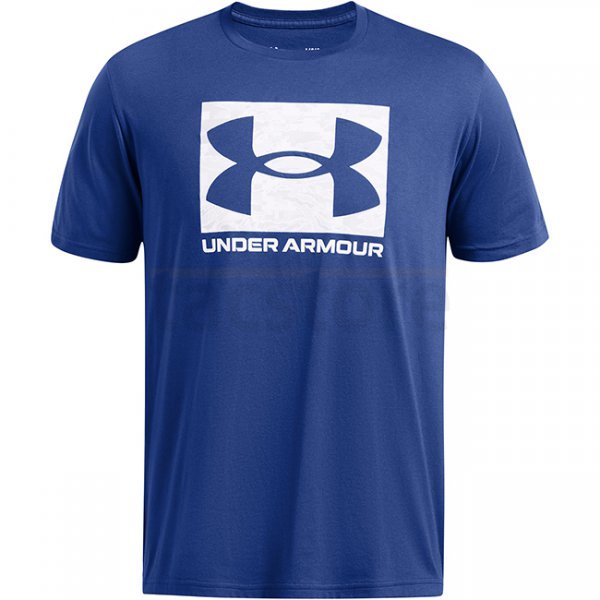 Under Armour Mens ABC Camo Boxed Logo Short Sleeve - Blue - 2XL