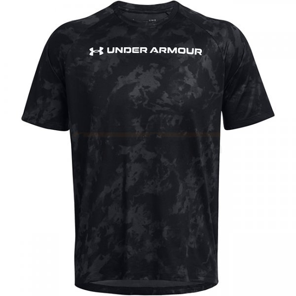 Under Armour Mens Tech ABC Camo Short Sleeve - Black - 3XL
