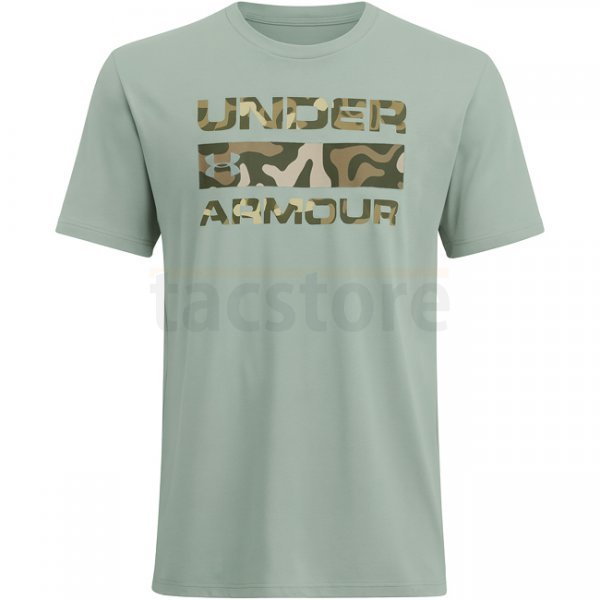 Under Armour Mens Stacked Logo Fill T-Shirt - Silica Green / Olive - 3XL