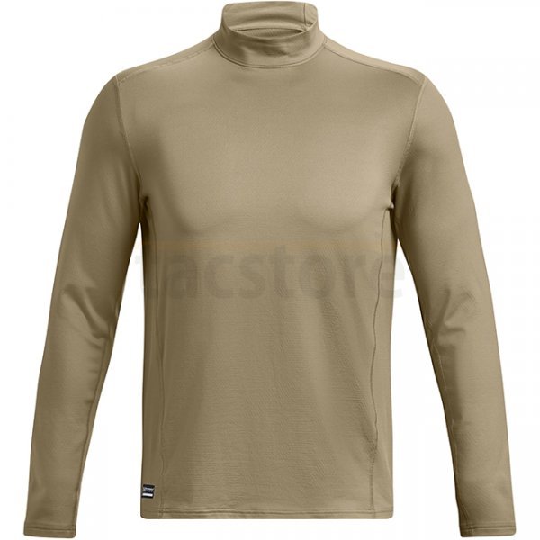 Under Armour Mens Tactical ColdGear Infrared Base Mock - Tan - 3XL