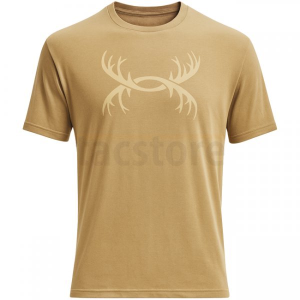 Under Armour Mens Antler Logo T-Shirt - Camel / Khaki Base - L