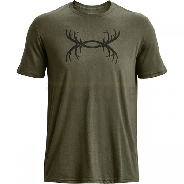Under Armour Mens Antler Logo T-Shirt - Marine OD Green - 3XL