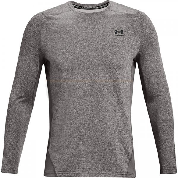 Under Armour Mens ColdGear Fitted Crew - Heather Grey - S