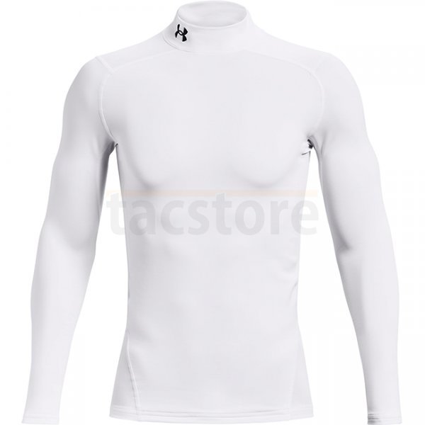 Under Armour Mens ColdGear Compression Mock - White - S
