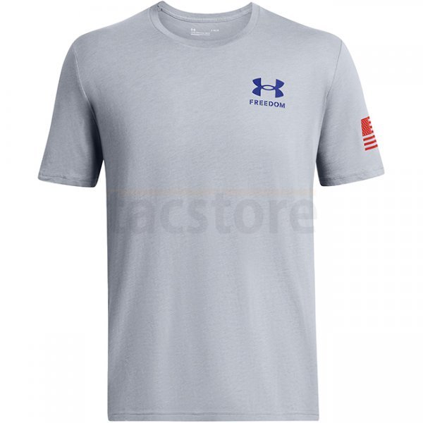 Under Armour Freedom Flag T-Shirt - Steel Medium Heather / Red - S