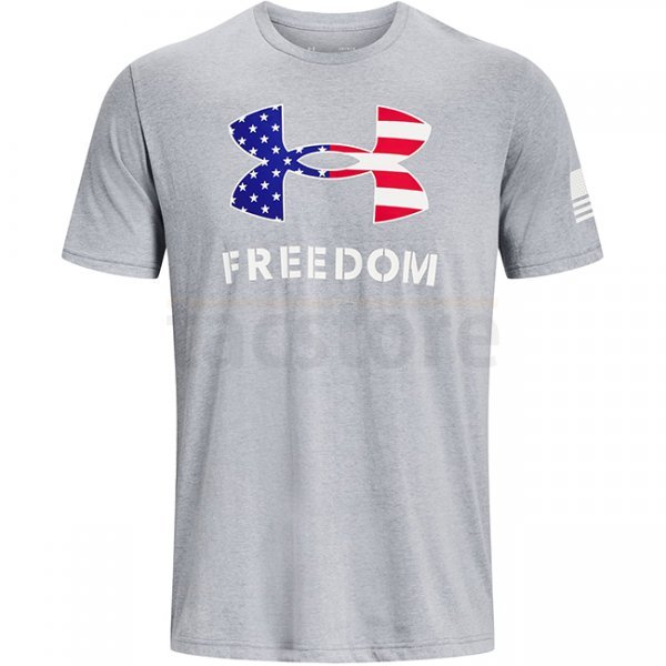Under Armour Freedom Logo T-Shirt - Steel Light Heather - S