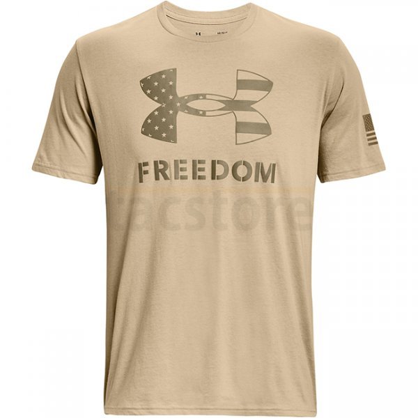 Under Armour Freedom Logo T-Shirt - Desert Sand / Federal Tan - M