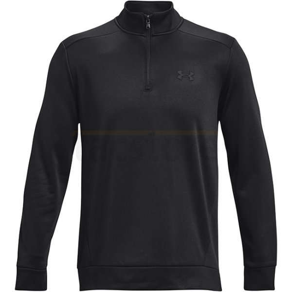 Under Armour Mens Armour Fleece 1/2 Zip - Black - XL