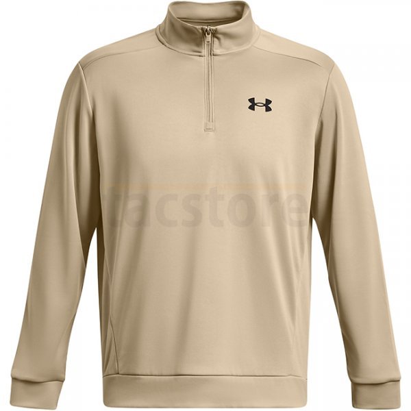 Under Armour Mens Armour Fleece 1/2 Zip - Khaki - XL