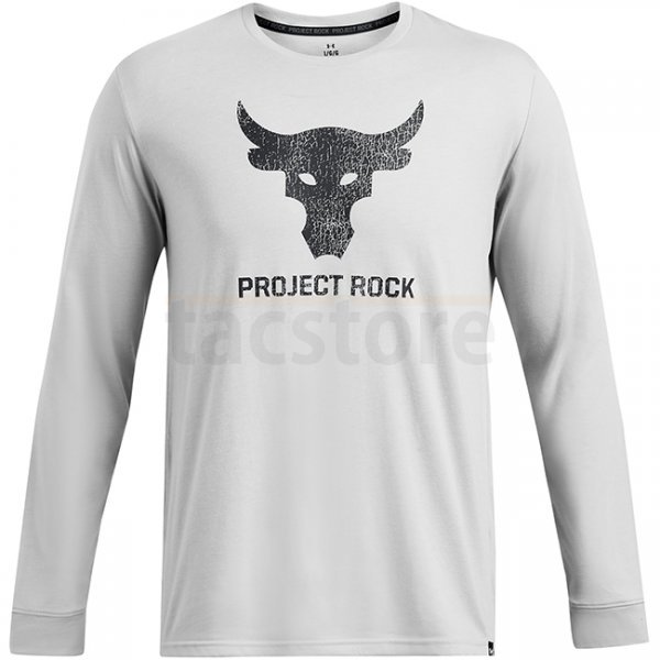 Under Armour Mens Project Rock Brahma Bull Shirt - Mod Grey / Medium Heather / Black - L