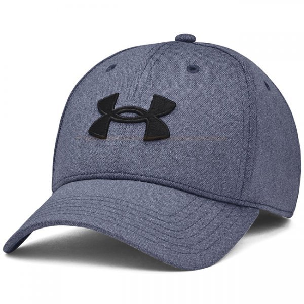 Under Armour Mens Blitzing Low Stretch Fit Cap - Navy Blue Full Heather - S/M