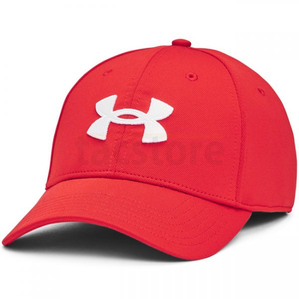 Under Armour Mens Blitzing Low Stretch Fit Cap - Red / White - XL/2XL