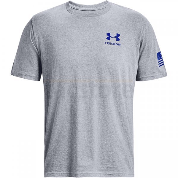 Under Armour Freedom Flag Gradient T-Shirt - Steel Light Heather - S