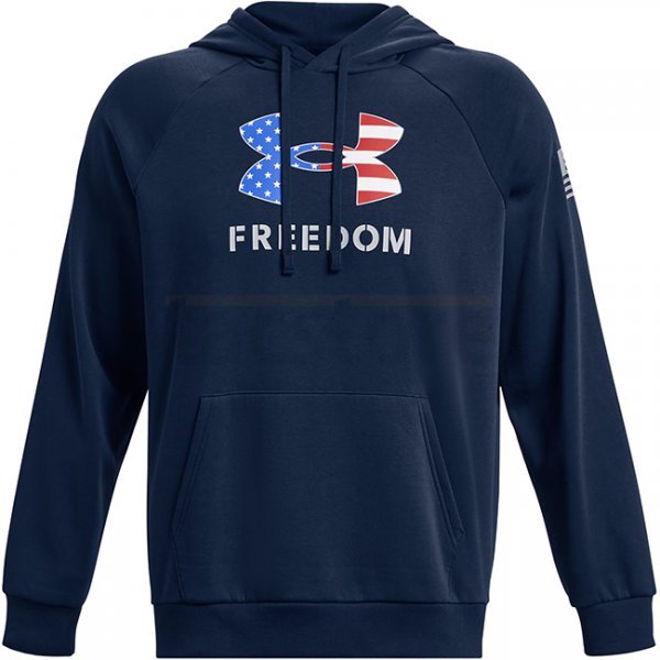 Under Armour Freedom Rival Fleece Big Flag Logo Hoodie - Academy - S